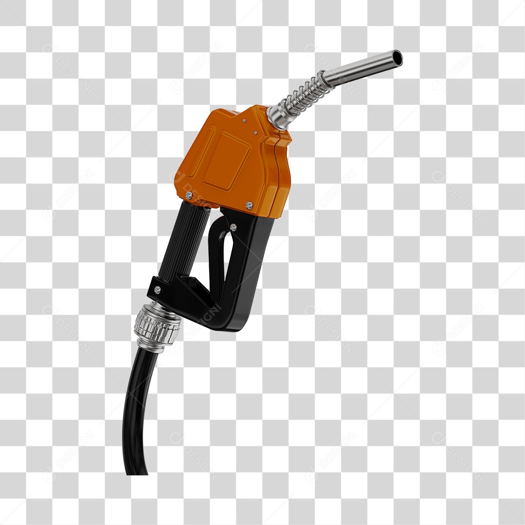 Bico de Abastecimento Automático Cor Laranjada PNG Transparente