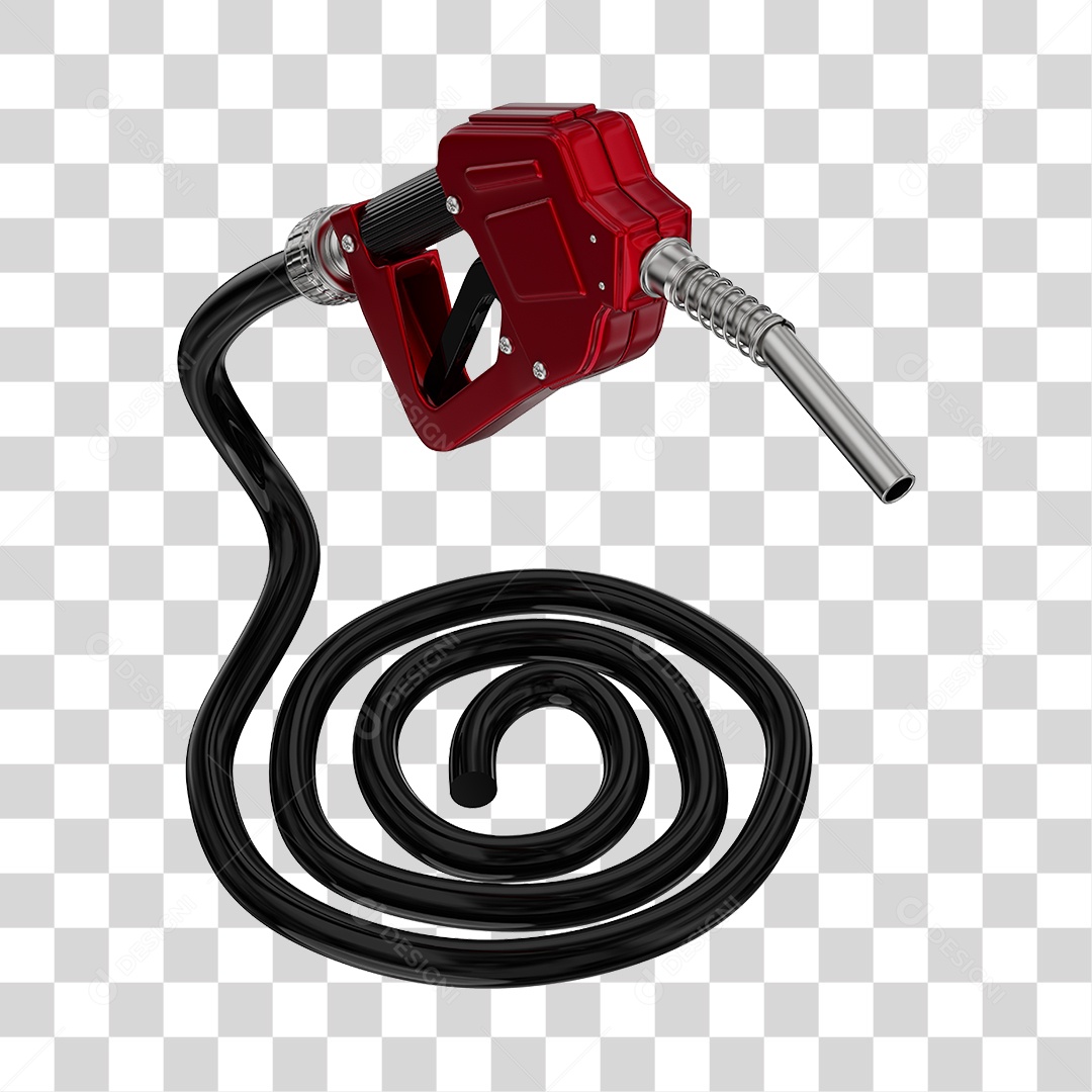 Bico de Abastecimento Automático Cor Vermelho PNG Transparente