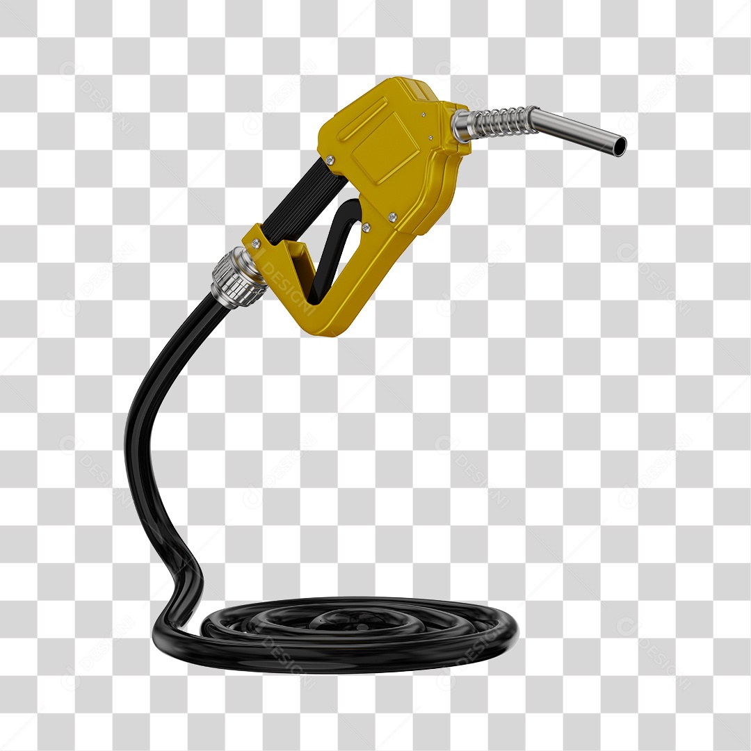 Bico de Abastecimento Automático Cor Amarelo PNG Transparente