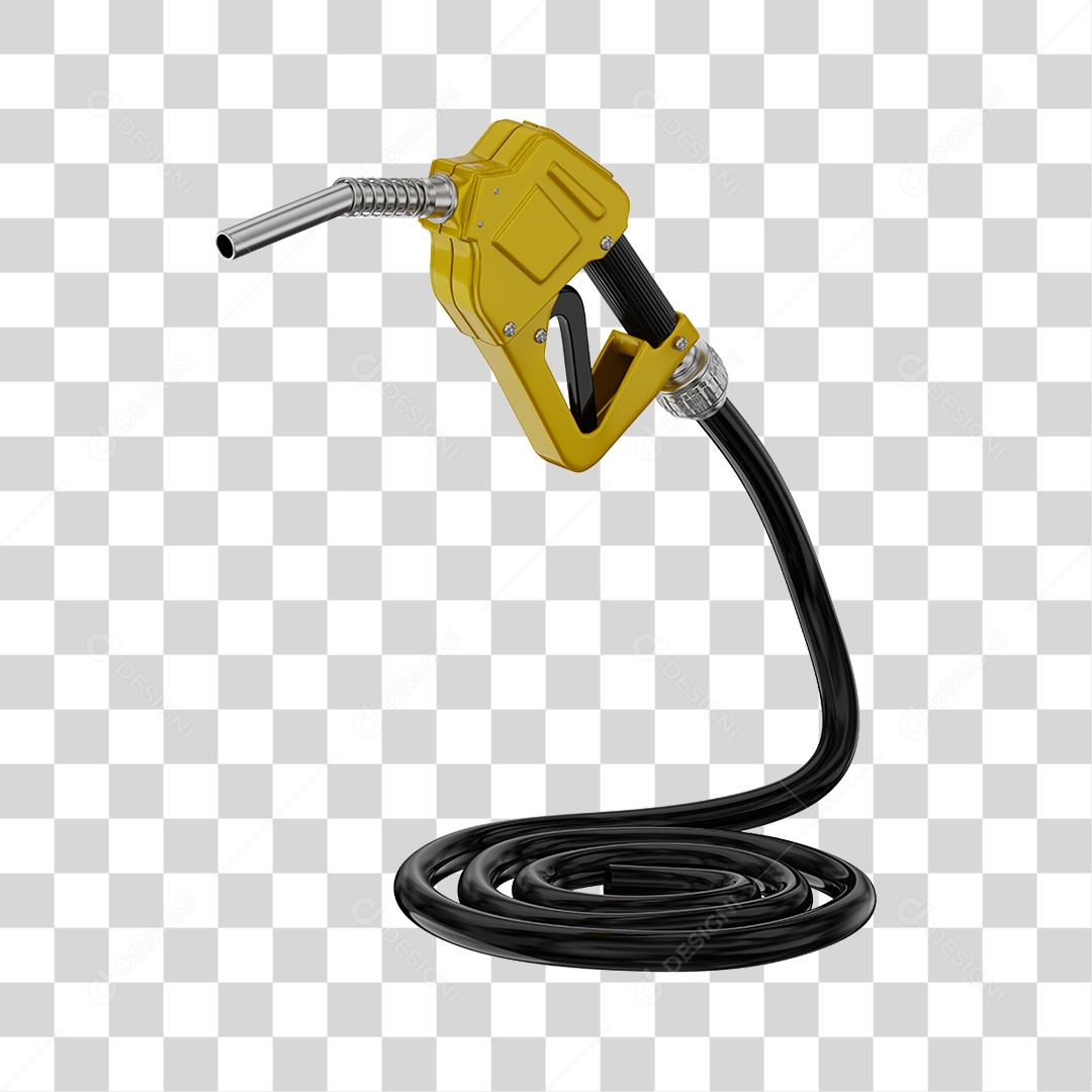Bico de Abastecimento Automático Cor Amarelo PNG Transparente