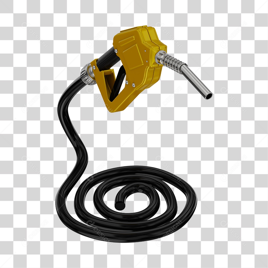 Bico de Abastecimento Automático Cor Amarelo PNG Transparente
