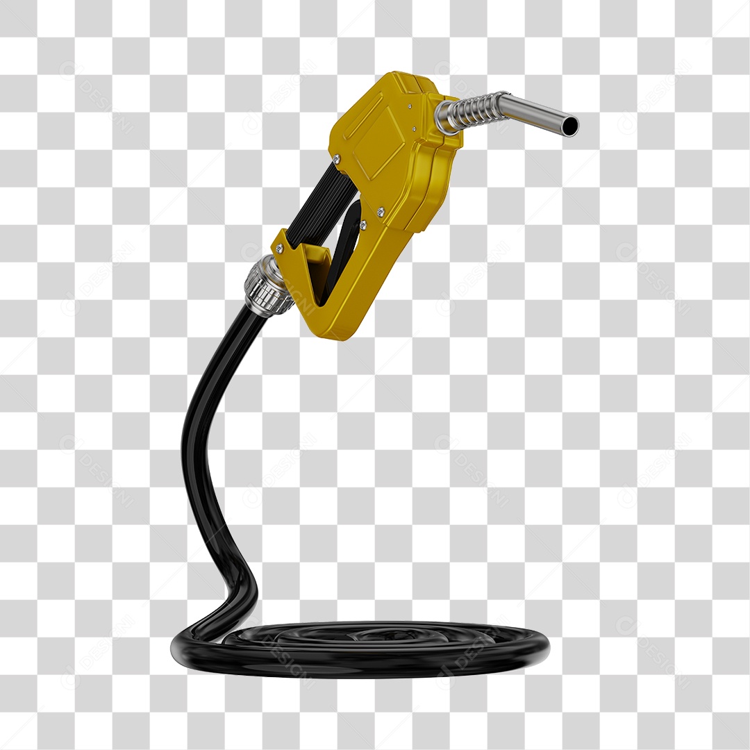 Bico de Abastecimento Automático Cor Amarelo PNG Transparente