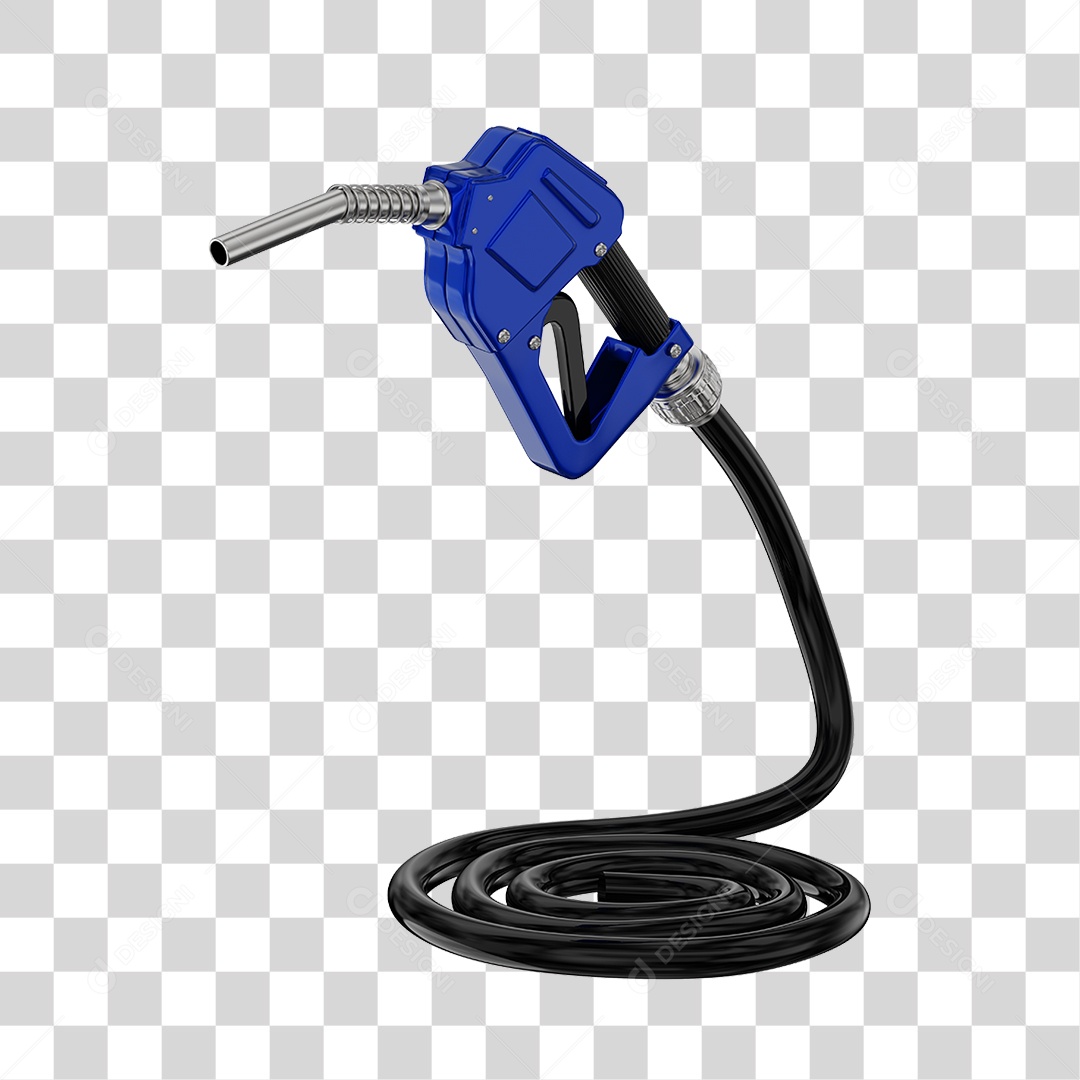 Bico de Abastecimento Automático Cor Azul PNG Transparente