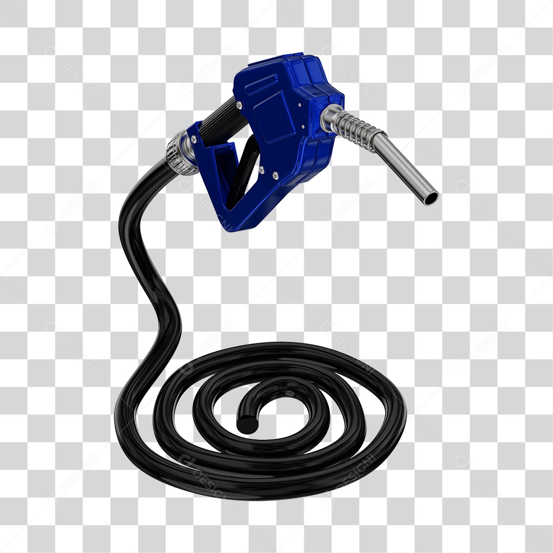 Bico de Abastecimento Automático Cor Azul PNG Transparente