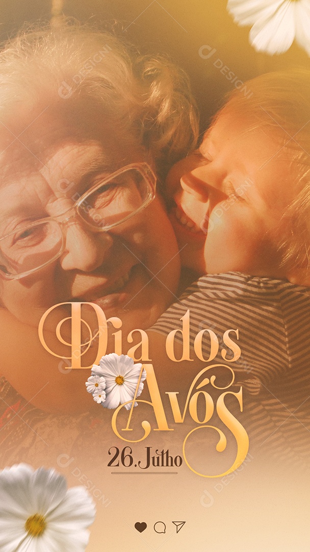 Story Dia Dos Avós 26 De Julho Social Media PSD Editáve