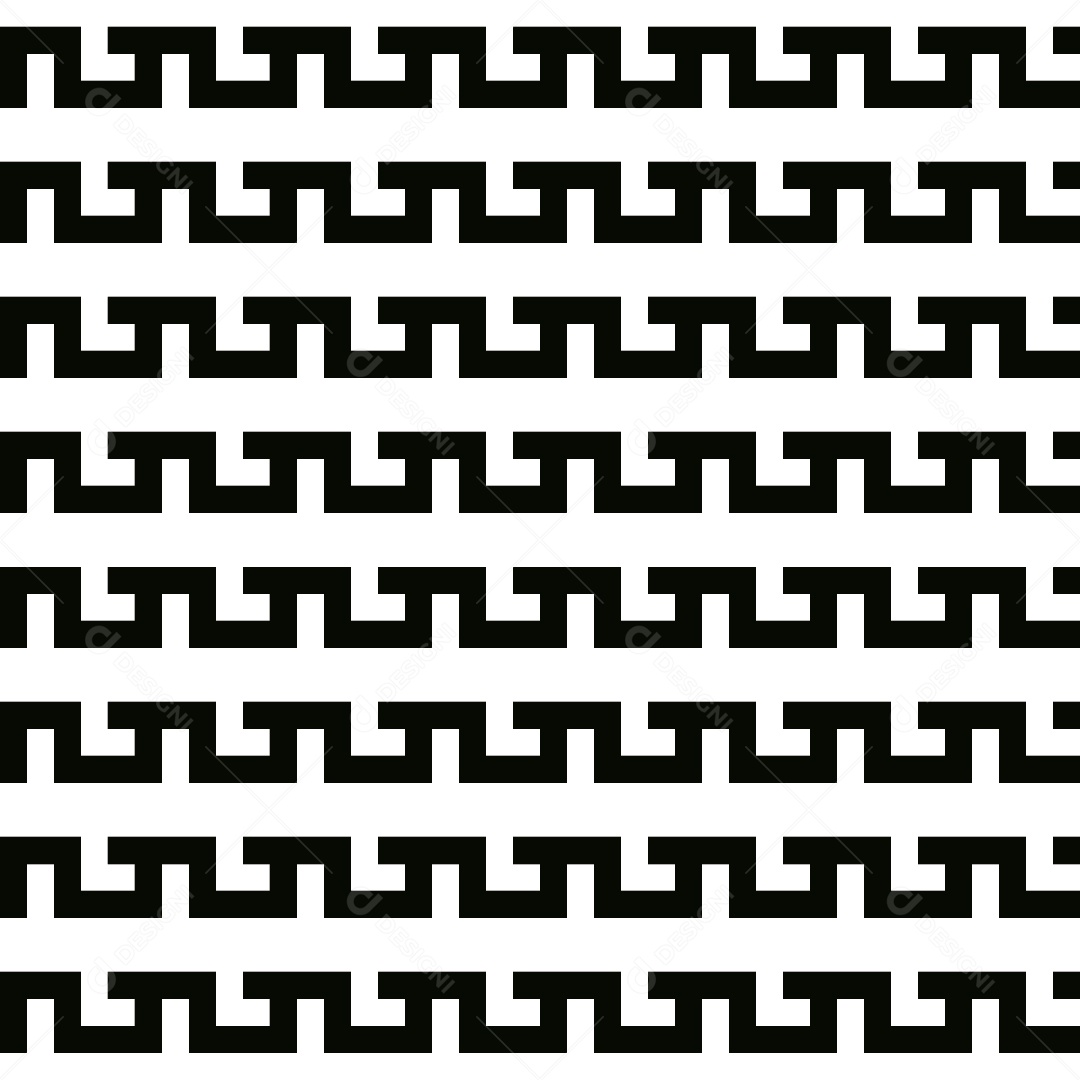 Fundo Geométrico Moderno Padrão Ladrilhos Geométricos Preto e Branco Vetor EPS