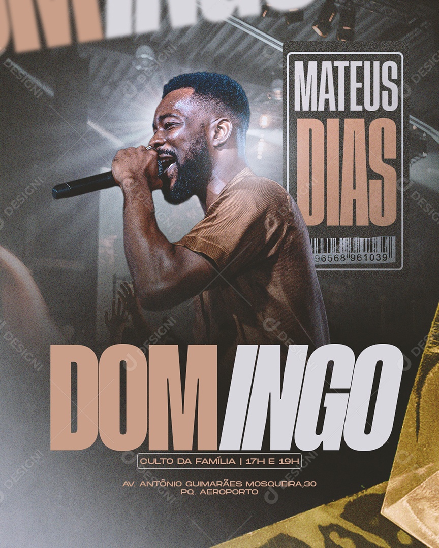 Social Media Mateus Dias Domingo PSD Editável