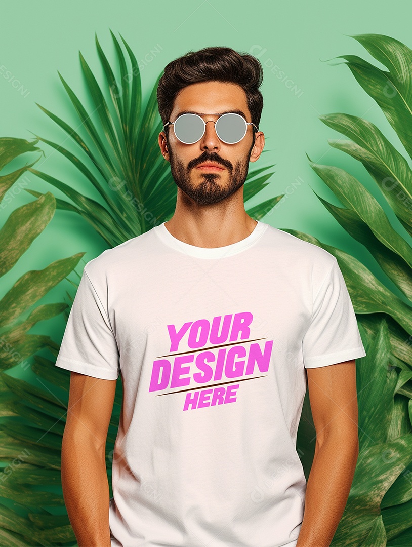 Mockup Camiseta Branca PSD Editável