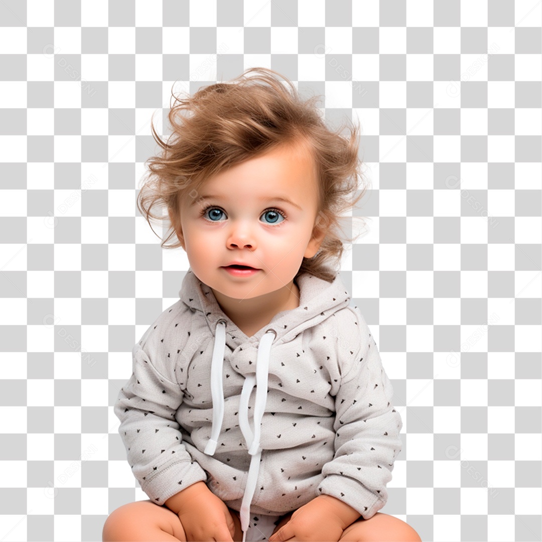 Criança Sentada PNG Transparente