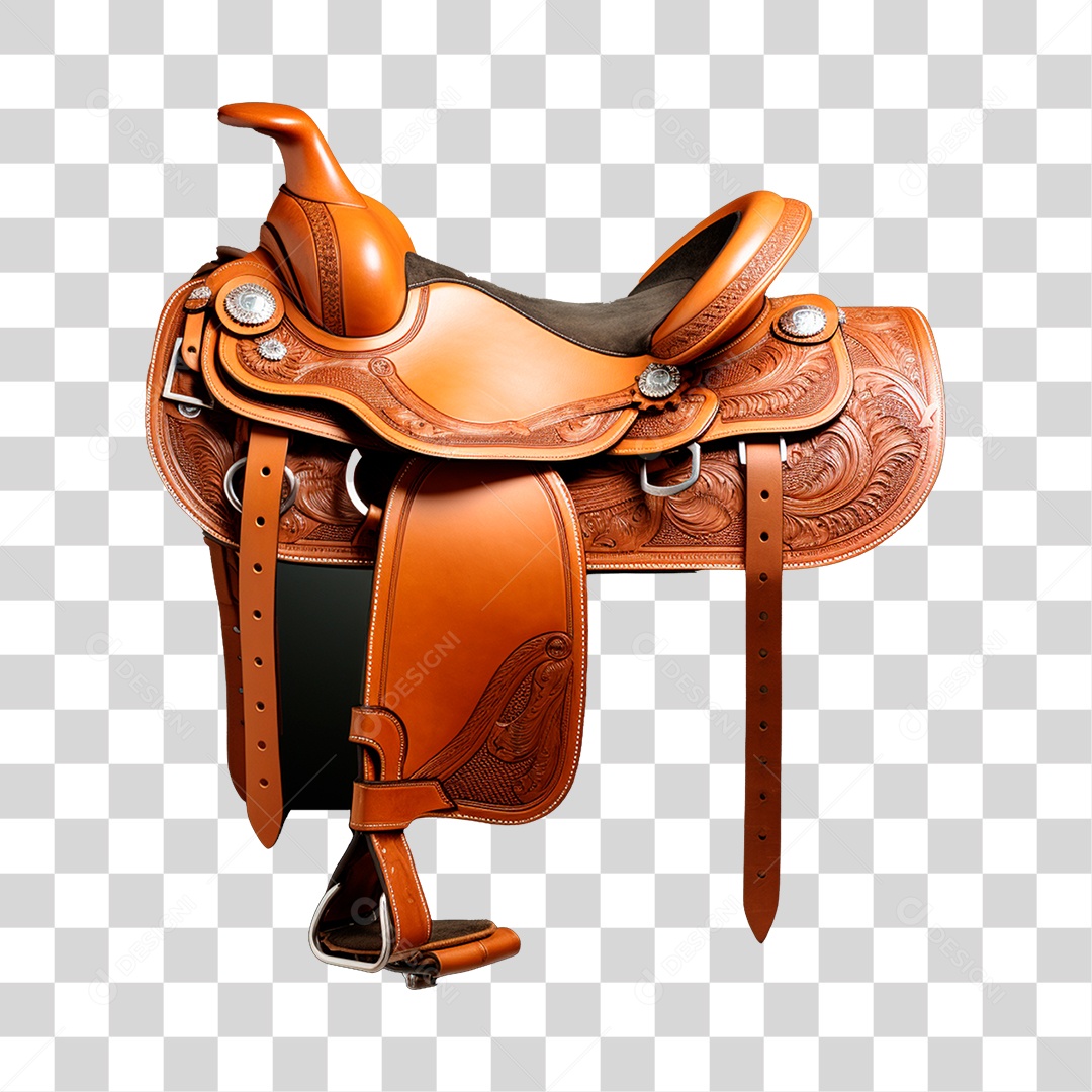 Objeto 3D Cela Para Cavalos para Composição PNG Transparente