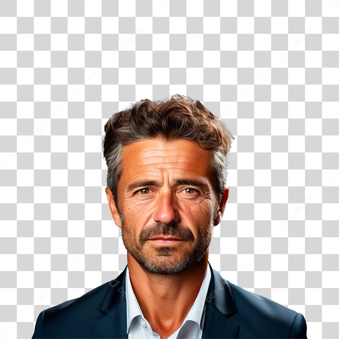 Homem de Terno Sorrindo PNG Transparente