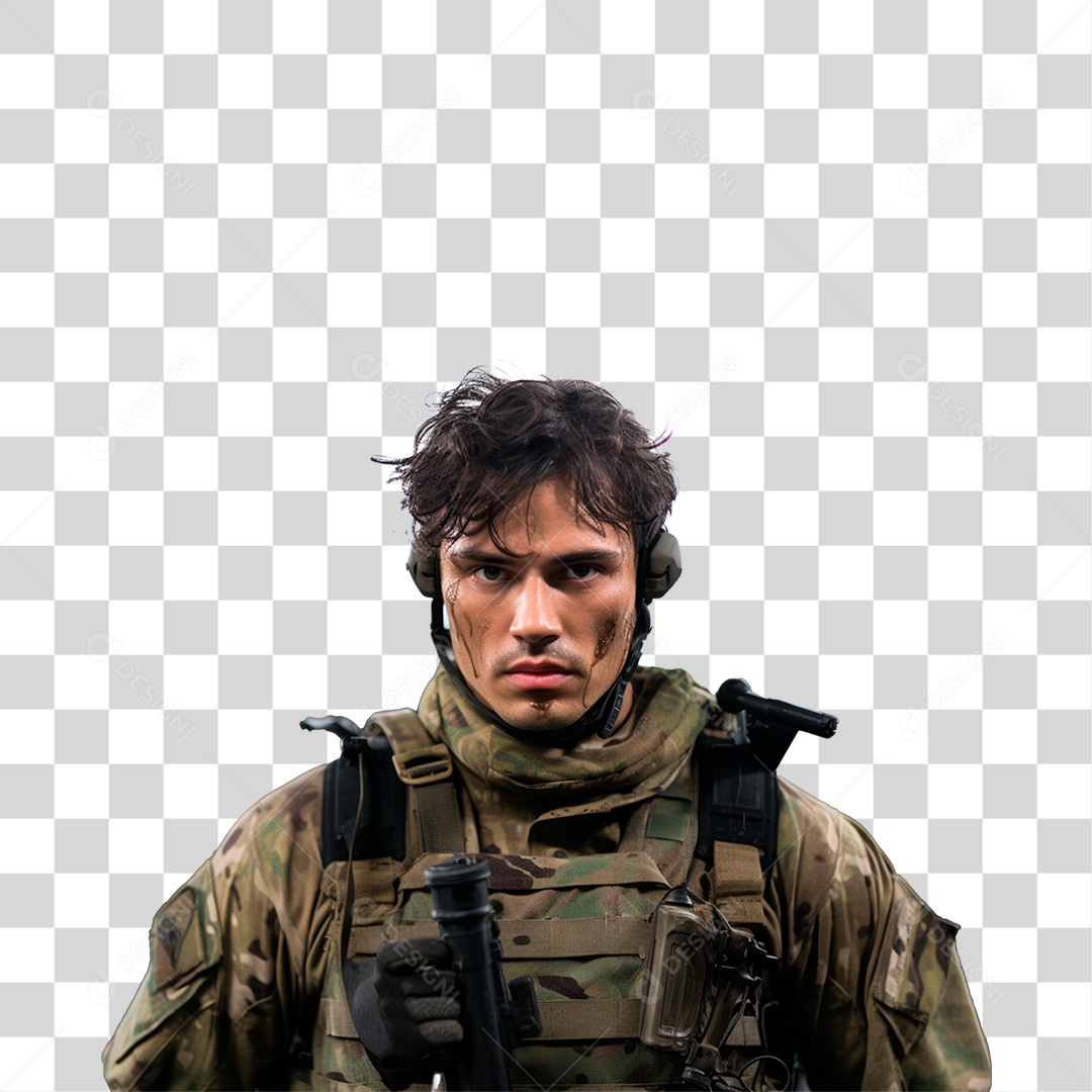 Soldado Militar PNG Transparente
