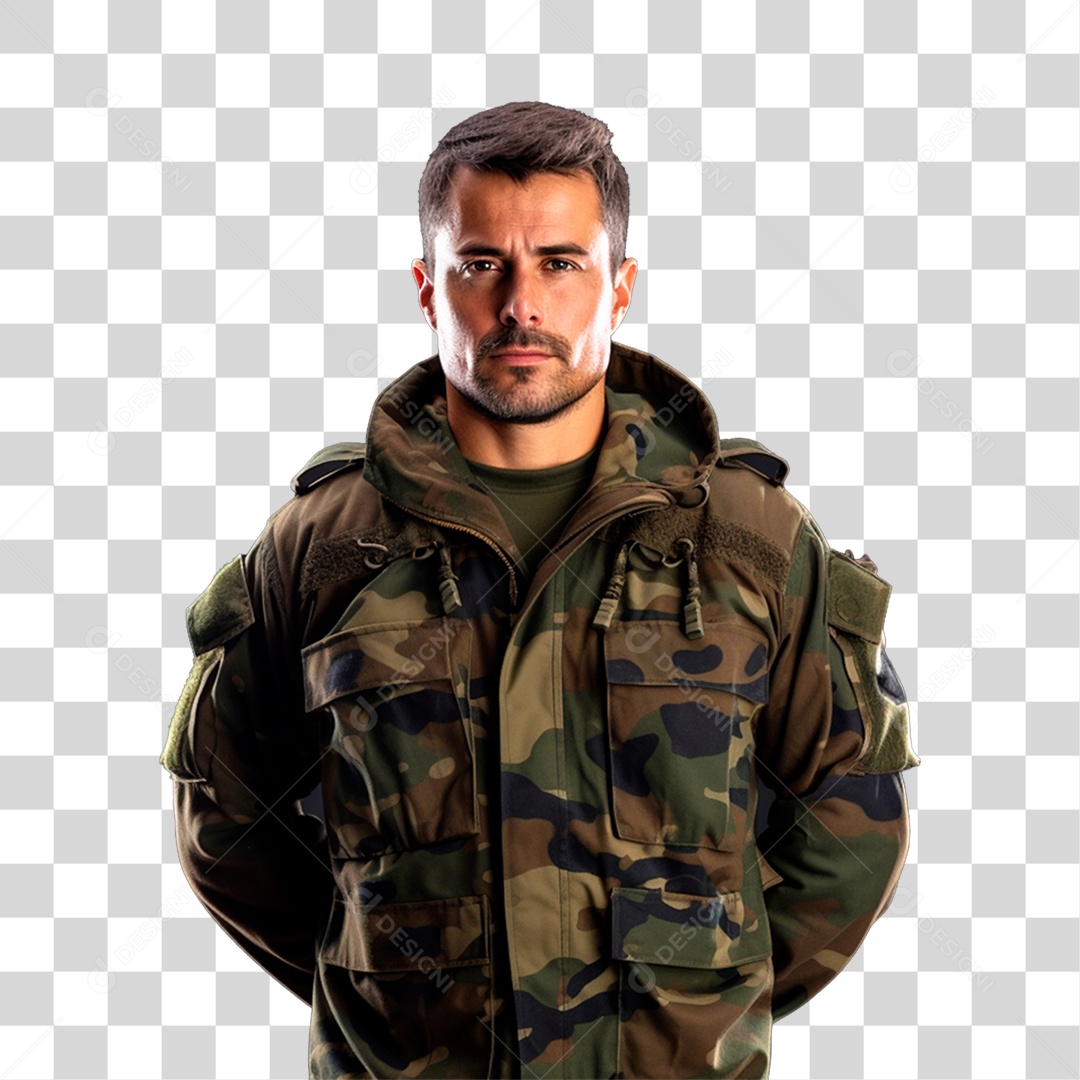 Soldado Militar PNG Transparente