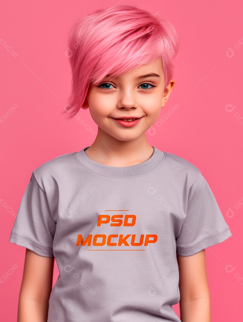 Mockup Camiseta infantil PSD Editável