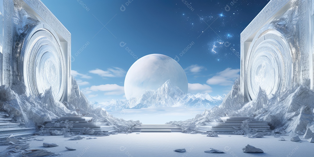 Local esotérico na floresta com Templo Zen para meditação com cristais e pedras semipreciosas.