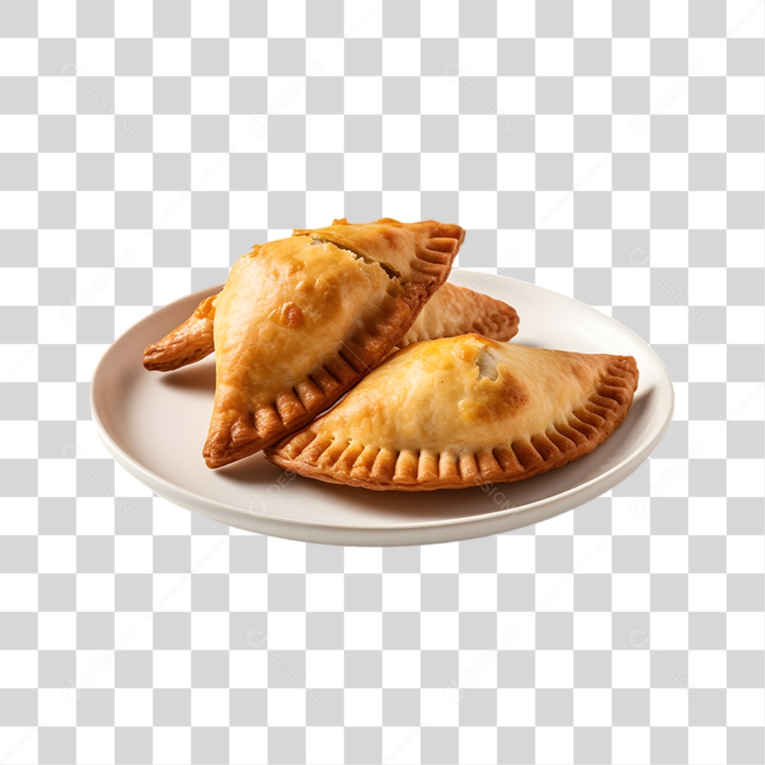 Pasteis Fritos Saborosos PNG Transparente