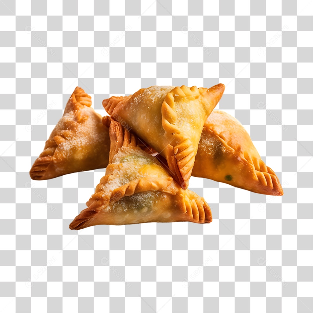 Pasteis Fritos Saborosos PNG Transparente