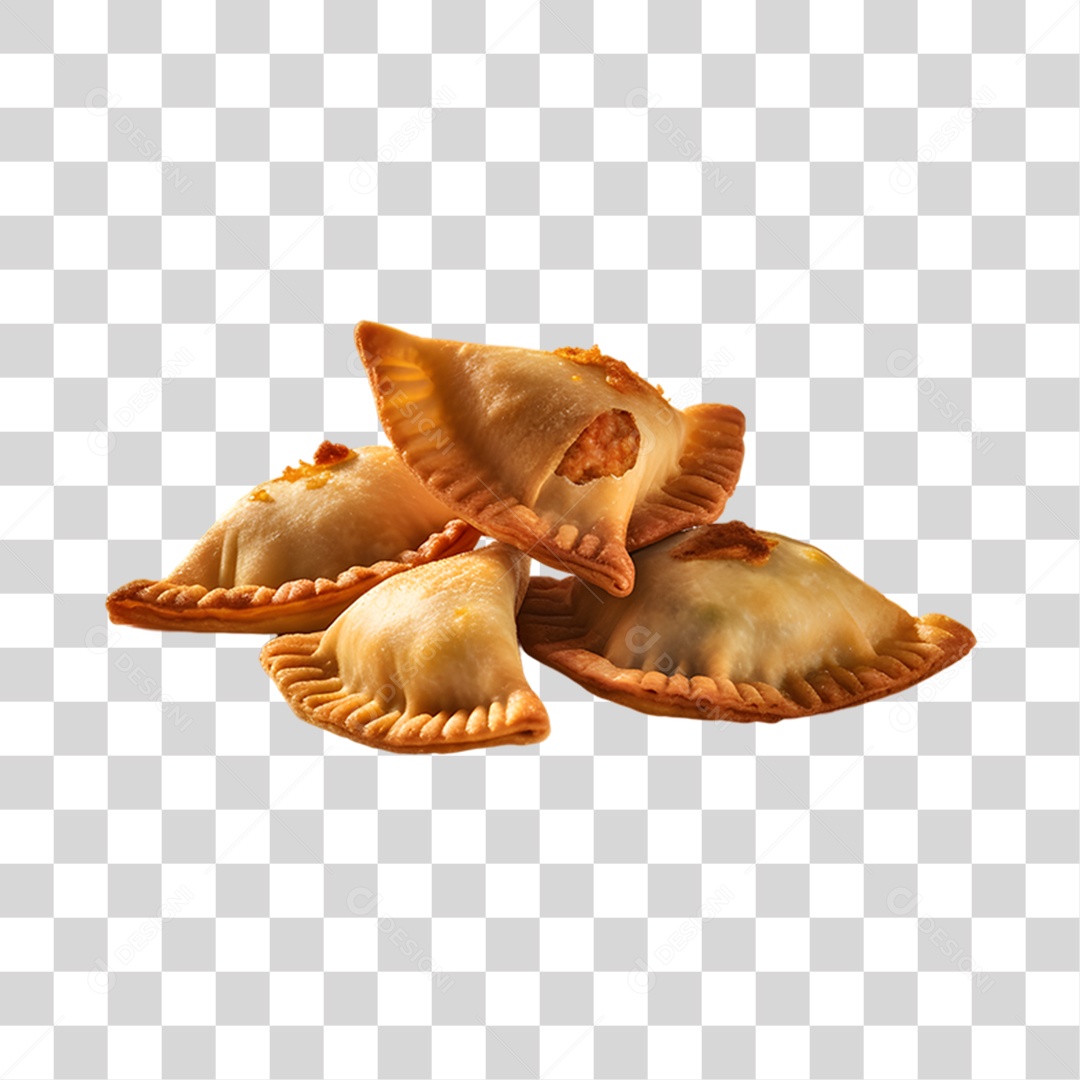 Pasteis Fritos Saborosos PNG Transparente