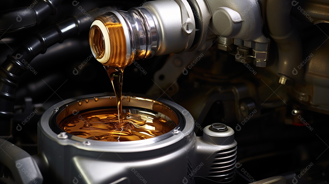 Litro de óleo para motor do veículo