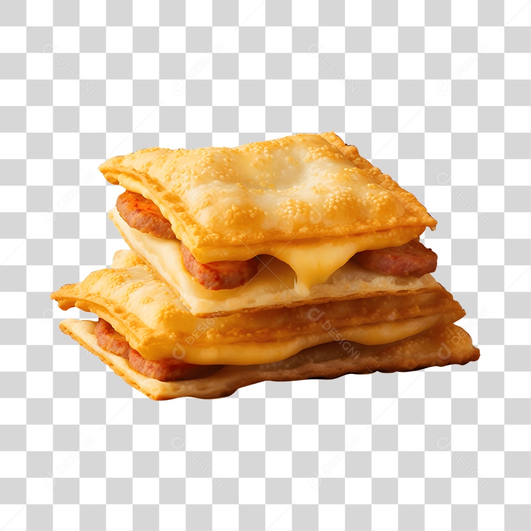 Pasteis Fritos Saborosos PNG Transparente