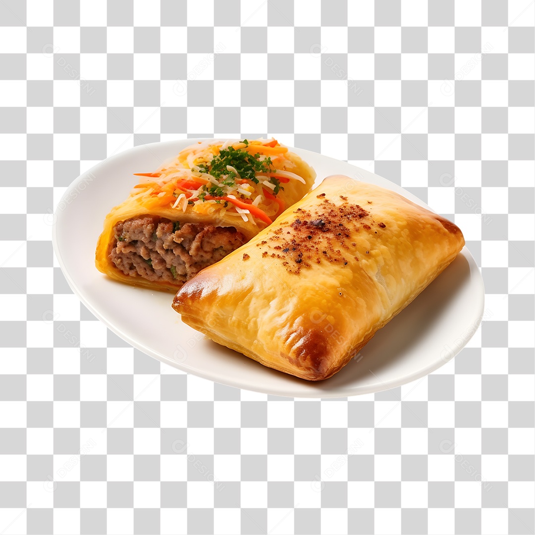 Pasteis Assados Saborosos PNG Transparente