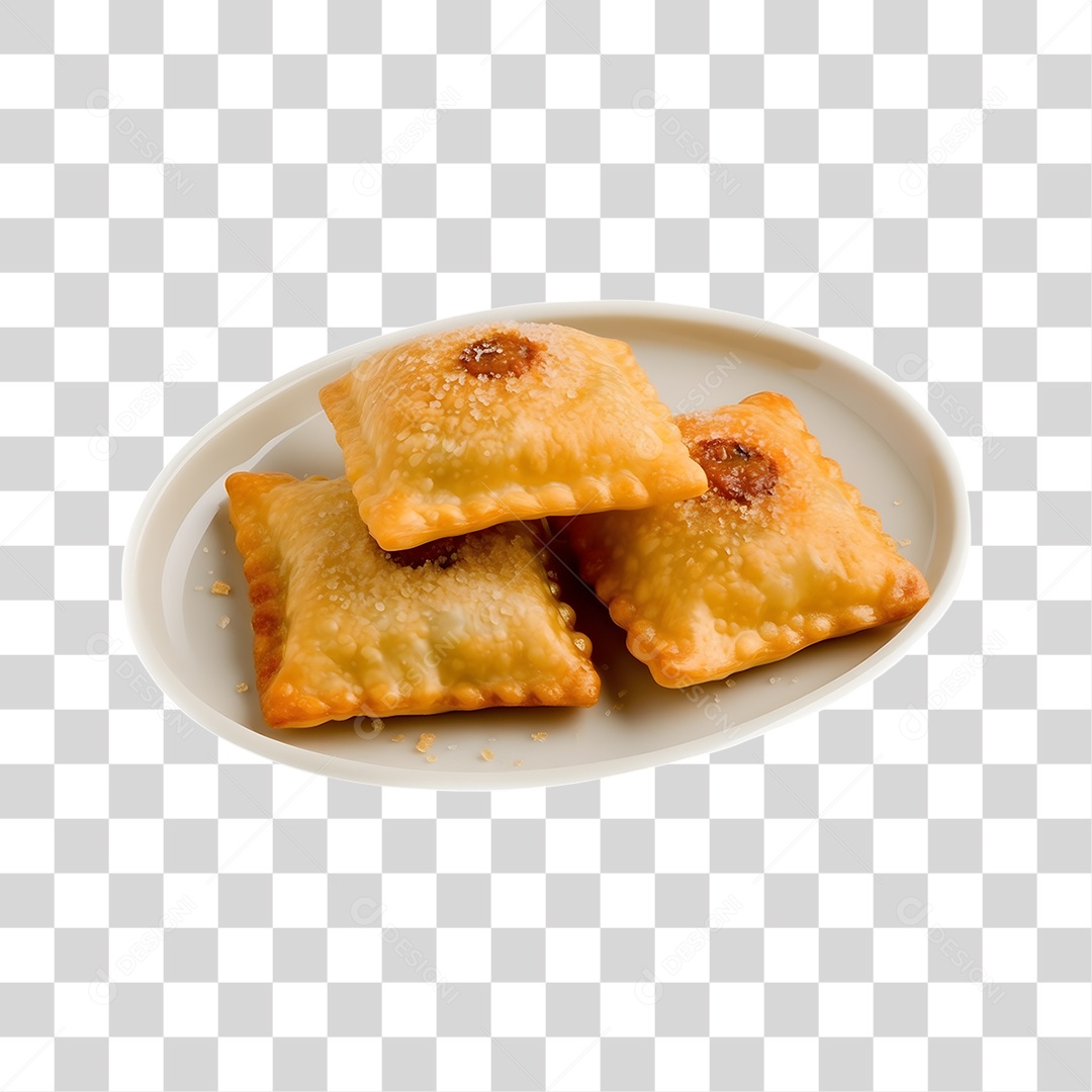 Pasteis Fritos Saborosos PNG Transparente