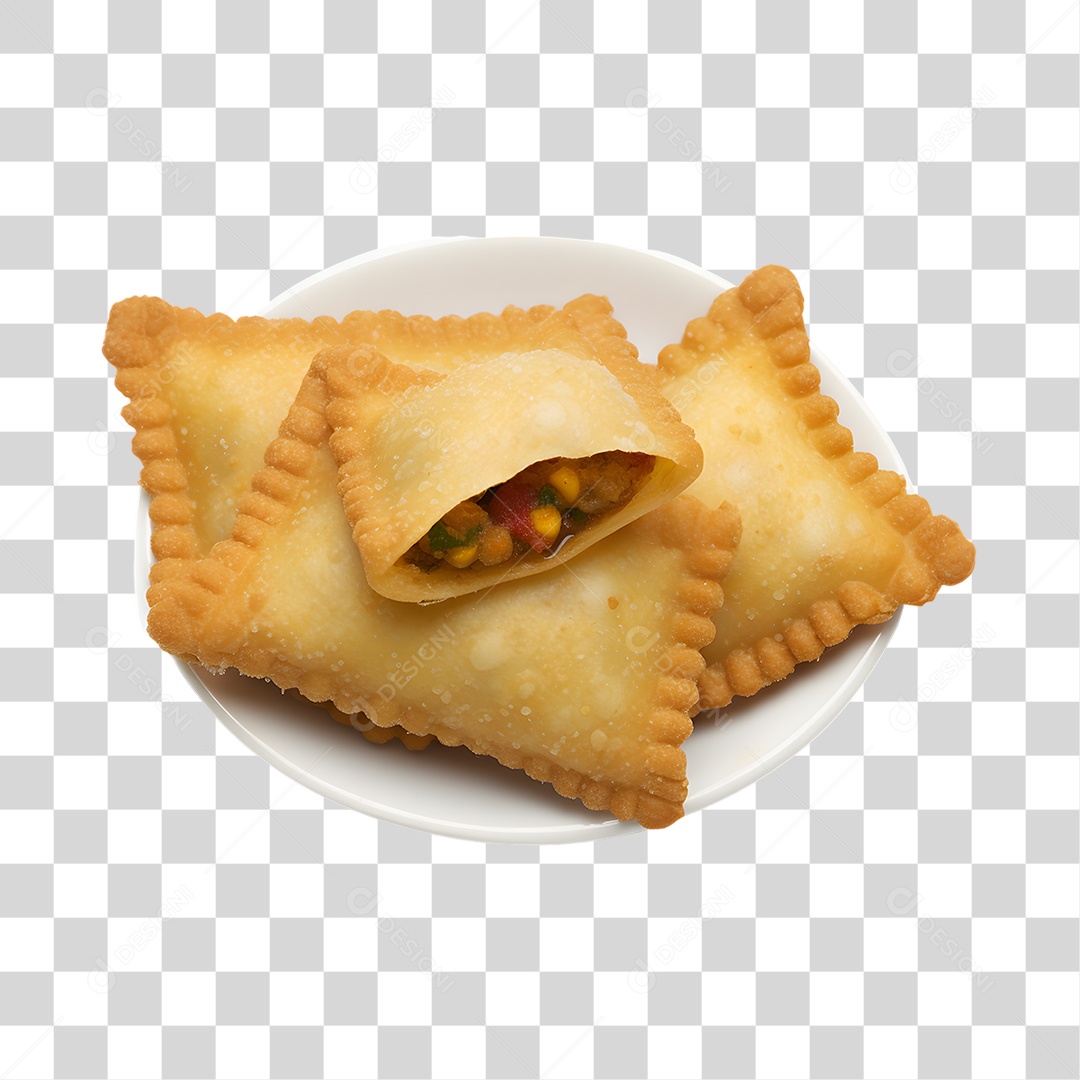 Pasteis Fritos Saborosos PNG Transparente