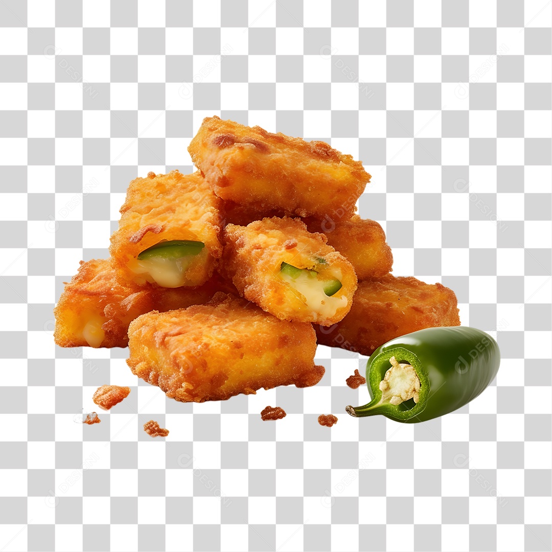 Pasteis Fritos Saborosos PNG Transparente