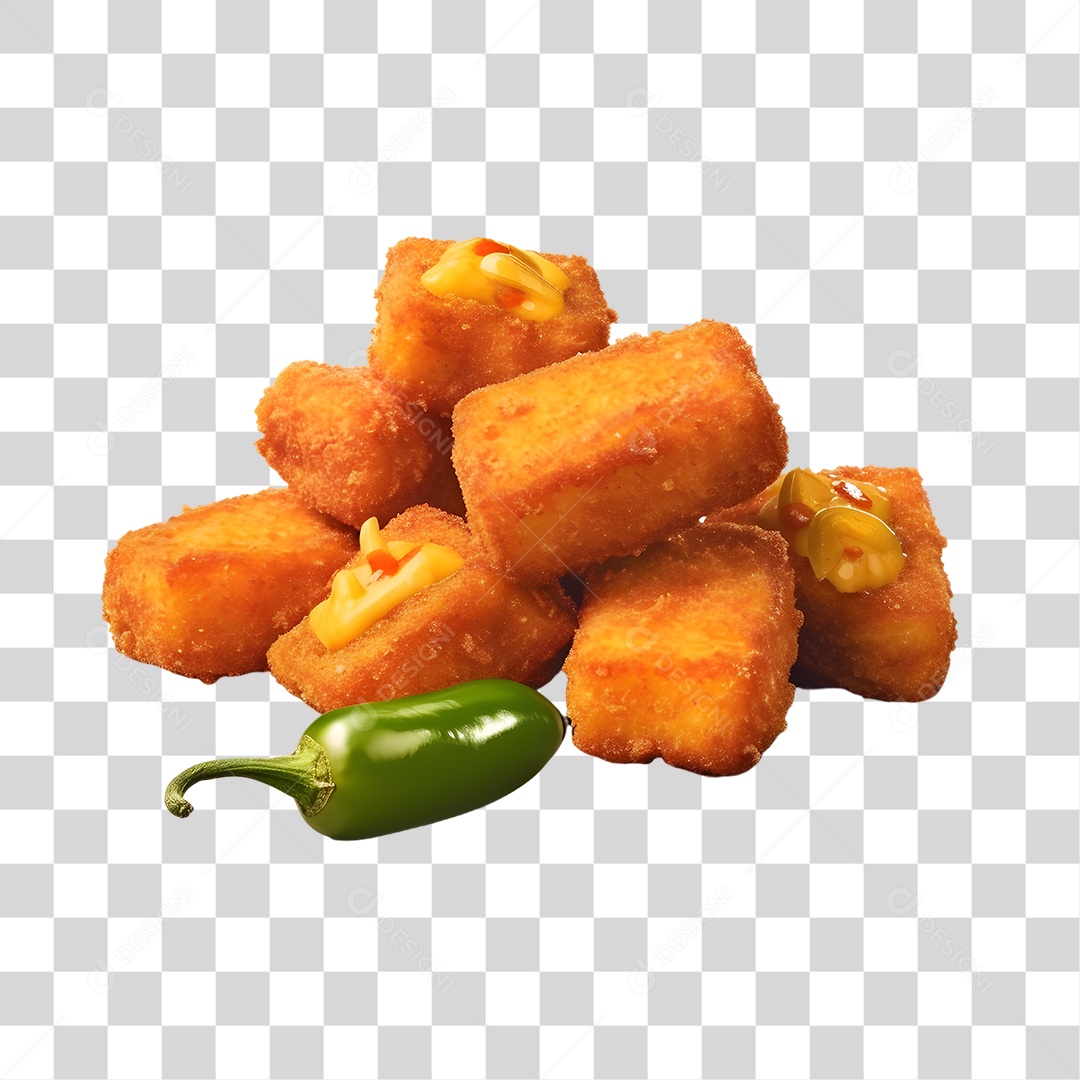 Pasteis Fritos Saborosos PNG Transparente