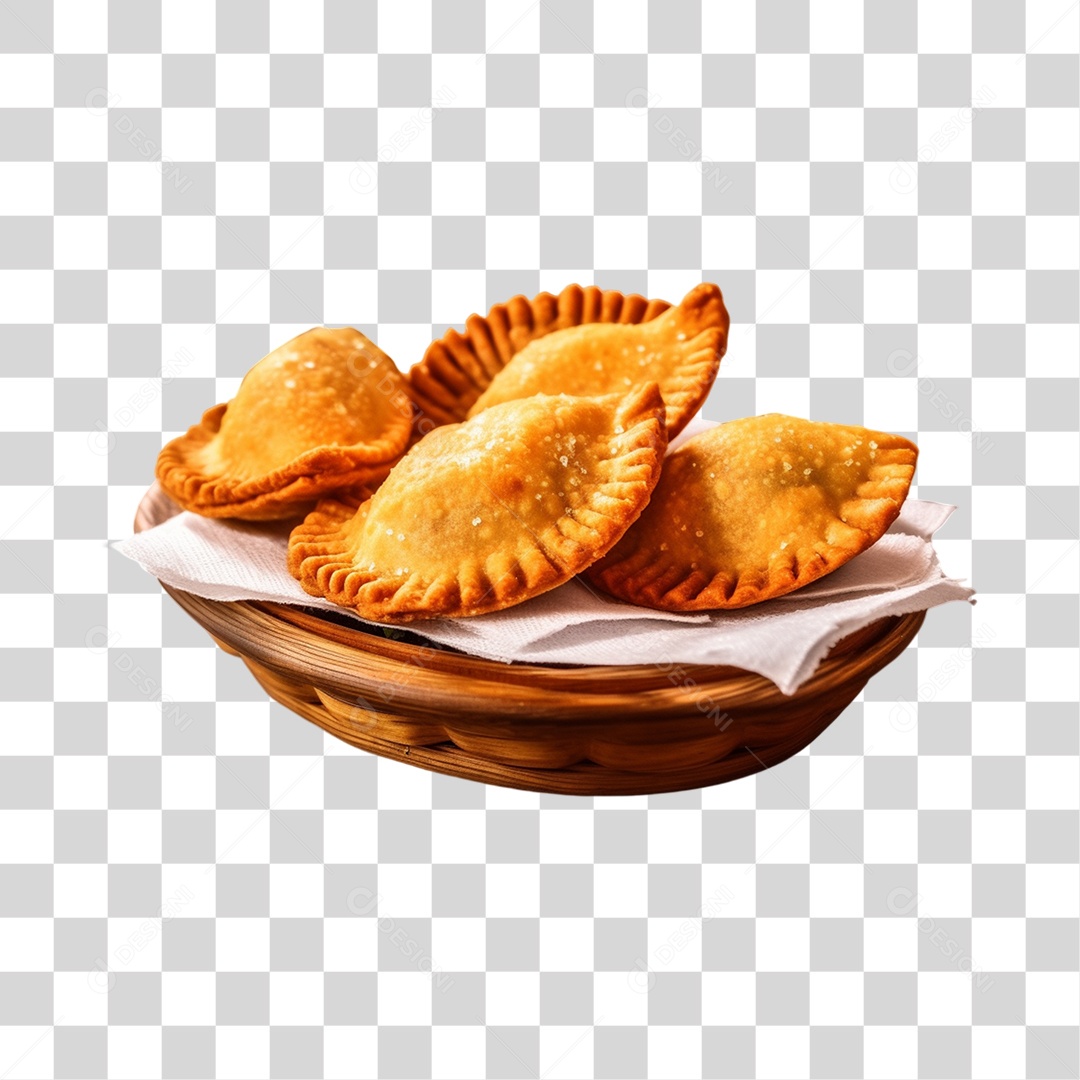 Pasteis Fritos Saborosos PNG Transparente