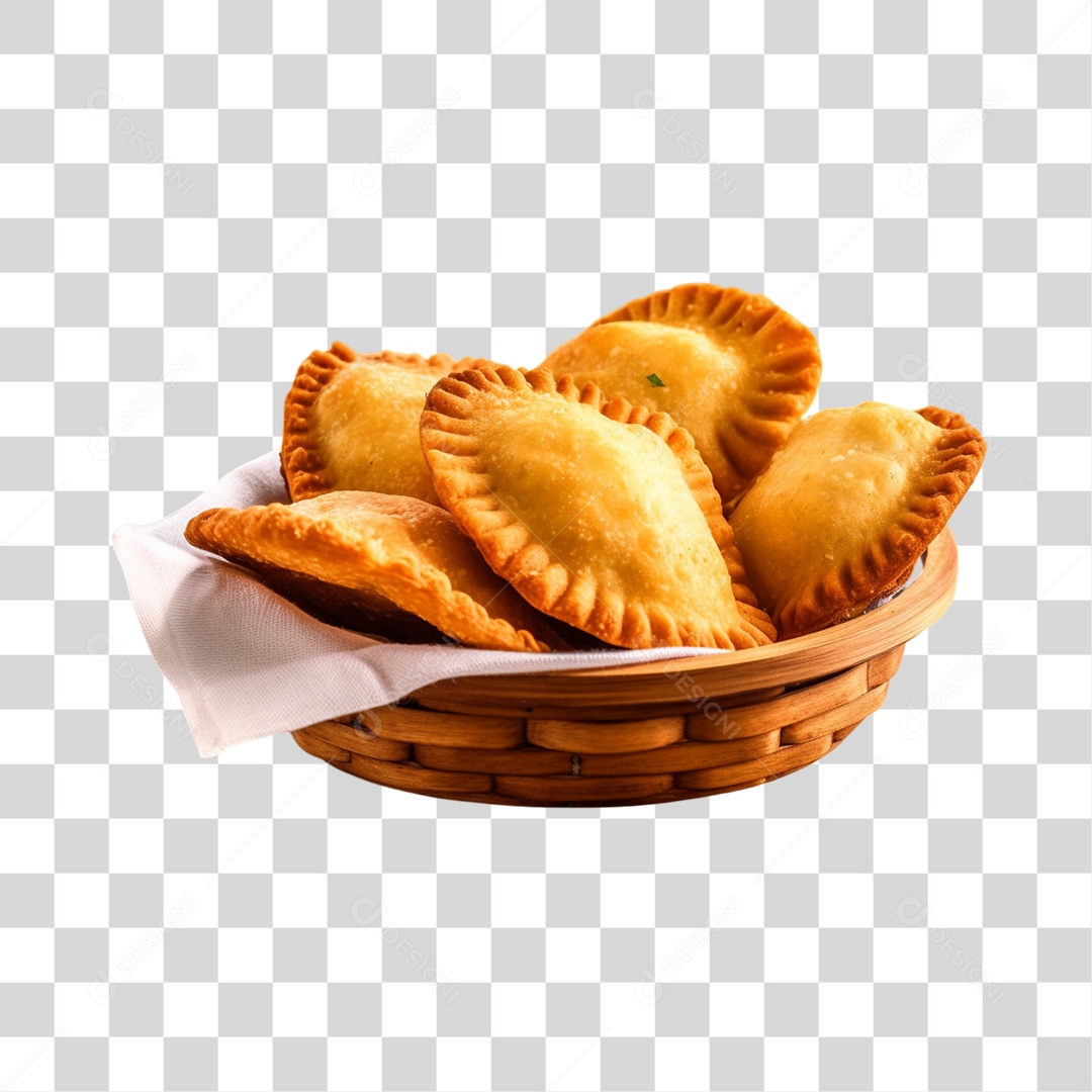 Pasteis Fritos Saborosos PNG Transparente