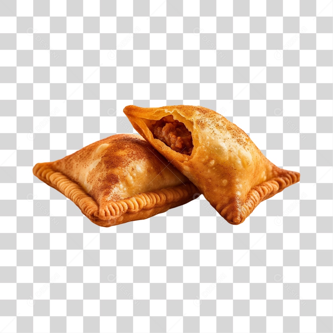 Pasteis Fritos Saborosos PNG Transparente