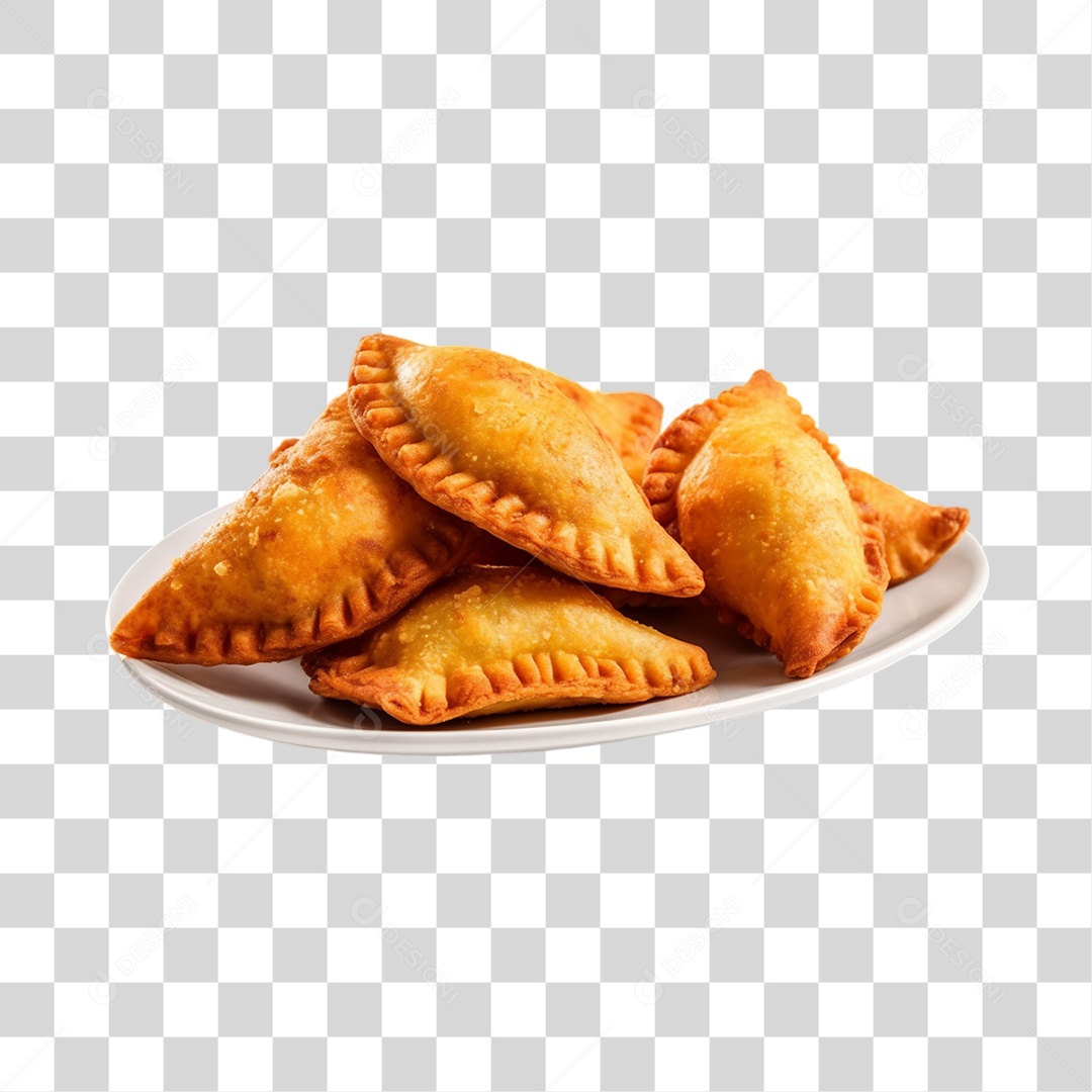 Pasteis Fritos Saborosos PNG Transparente