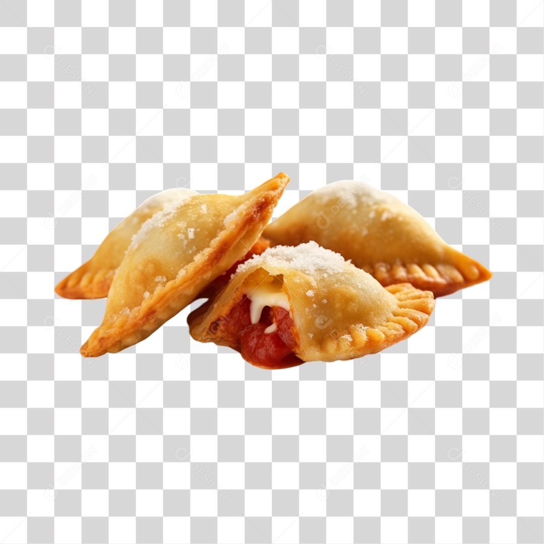 Pasteis Fritos Saborosos PNG Transparente
