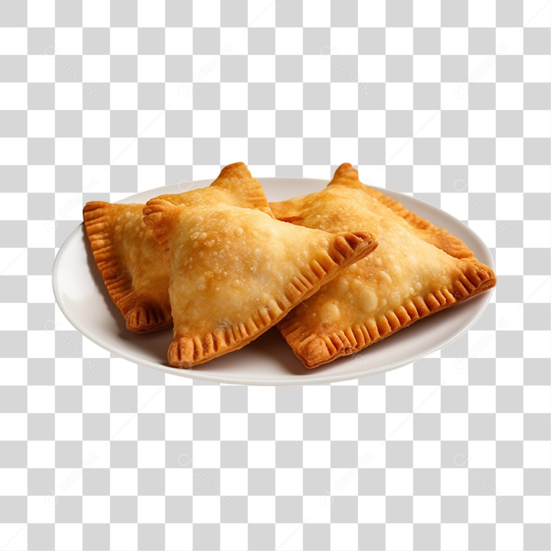 Pasteis Fritos Saborosos PNG Transparente