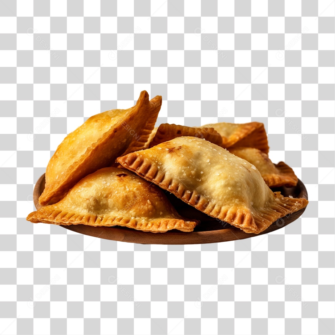 Pasteis Fritos Saborosos PNG Transparente