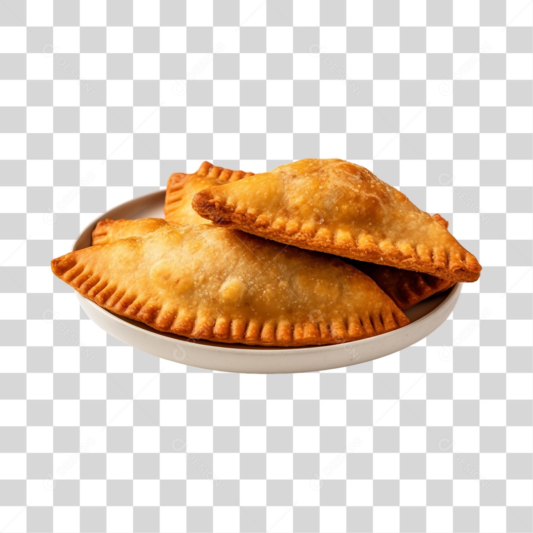 Pasteis Fritos Saborosos PNG Transparente