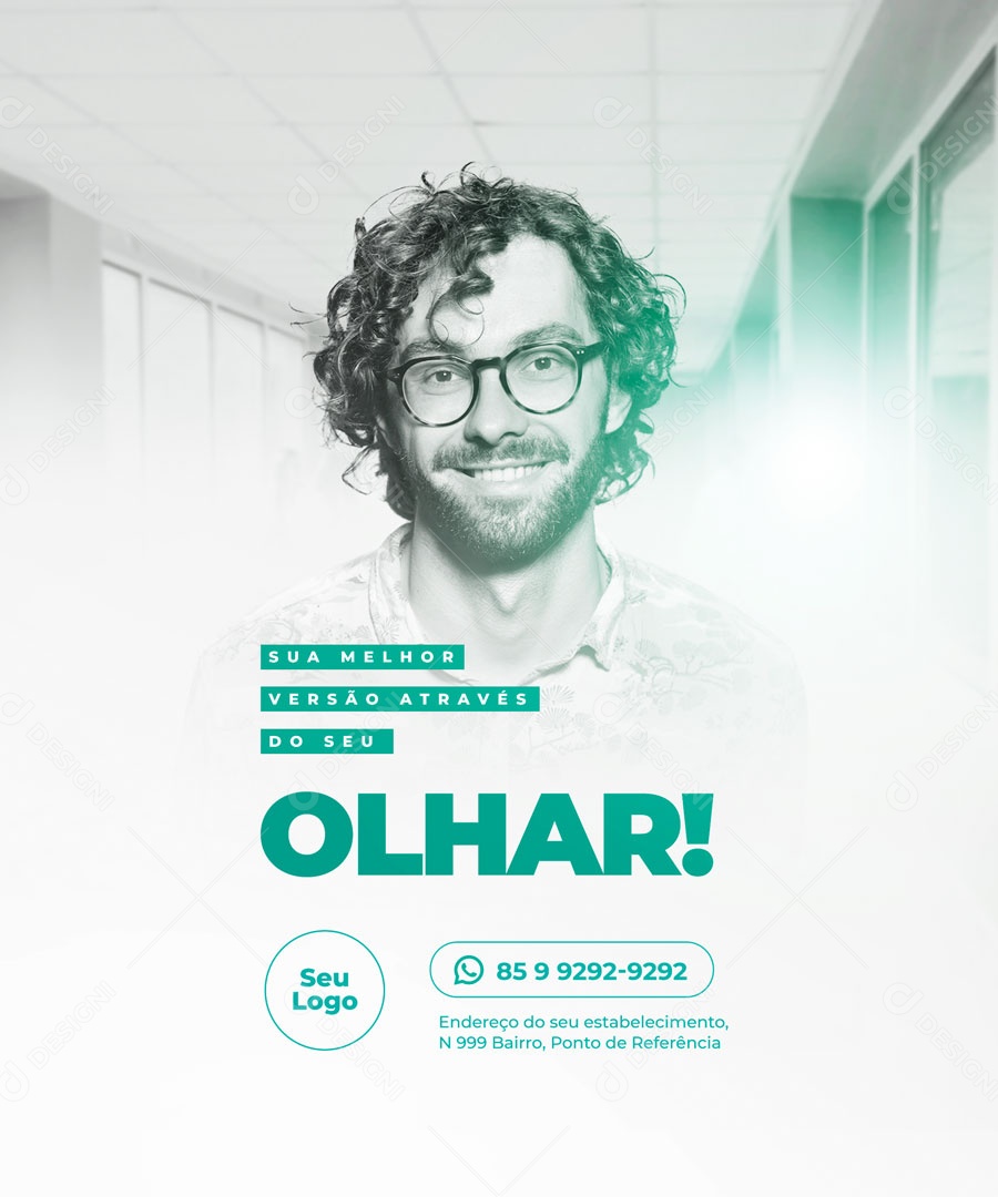 Social Media Sua Melhor Versão Através Do Seu Olhar Ótica PSD Editável