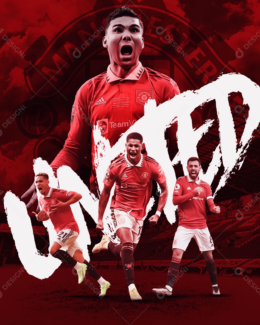 Social Media Time Manchester United PSD Editável