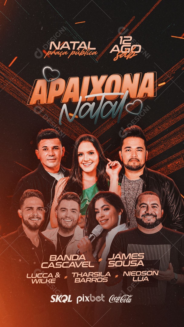 Flyer Story Apaixona Natal Social Media PSD Editável