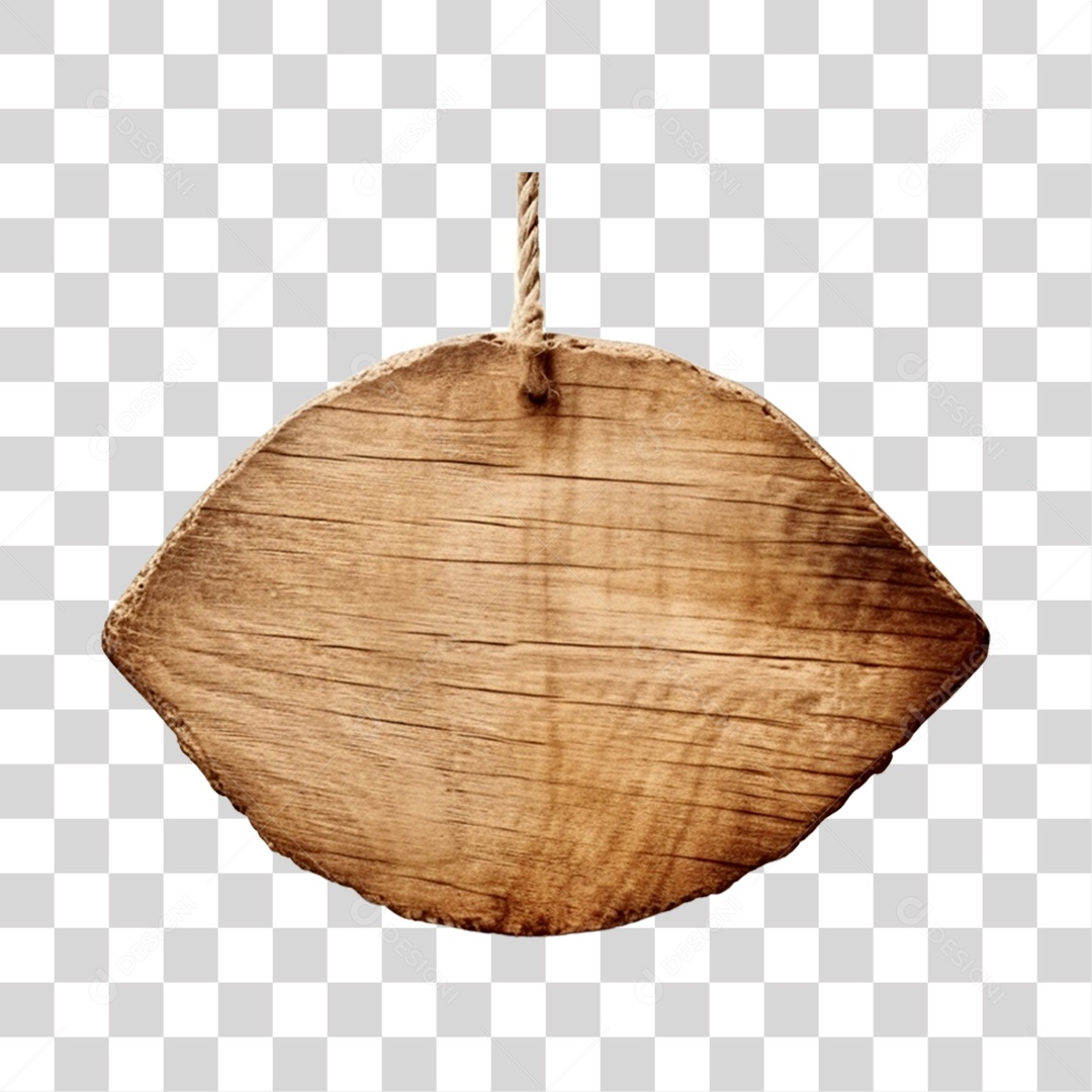 Placa de Madeira PNG Transparente