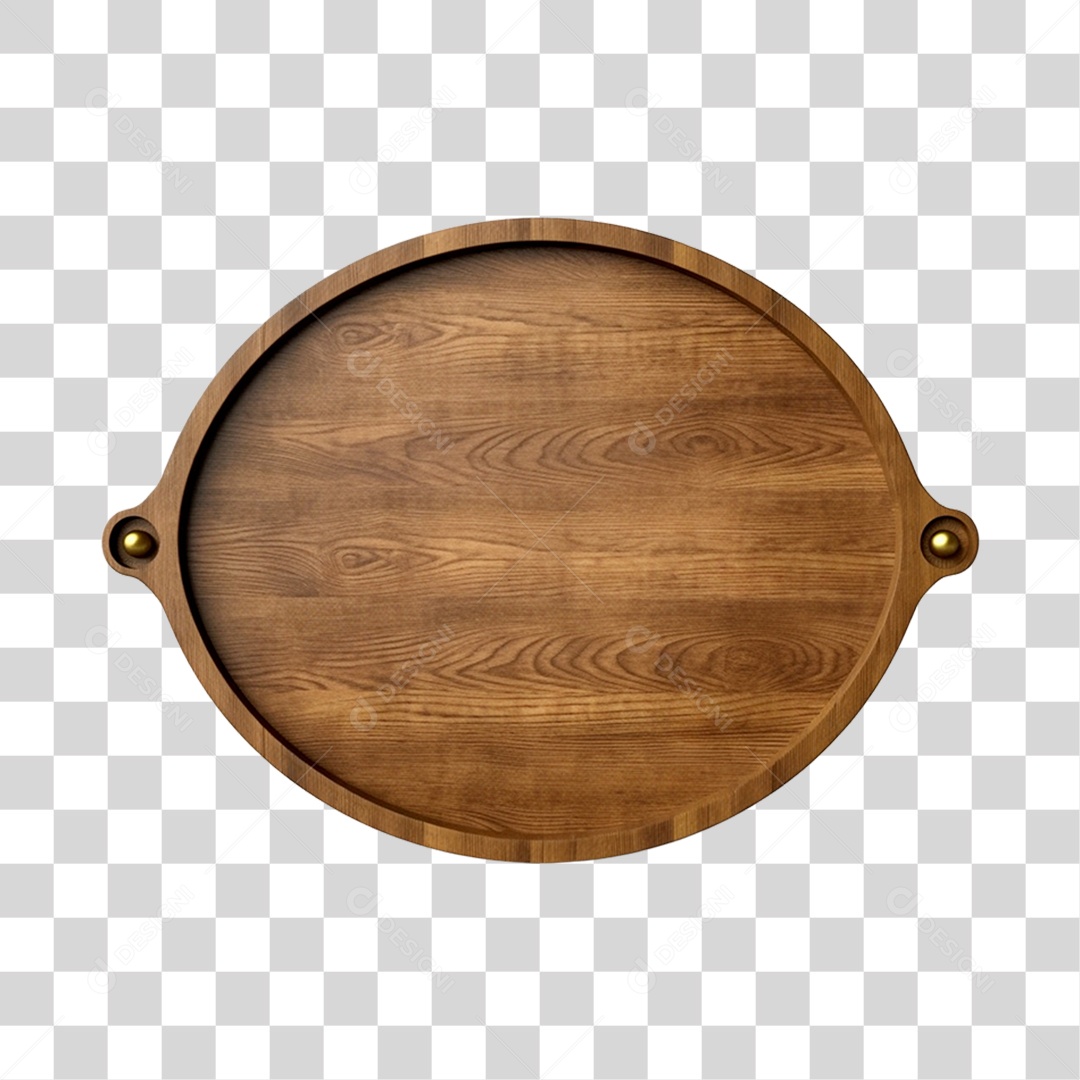 Placa de Madeira PNG Transparente
