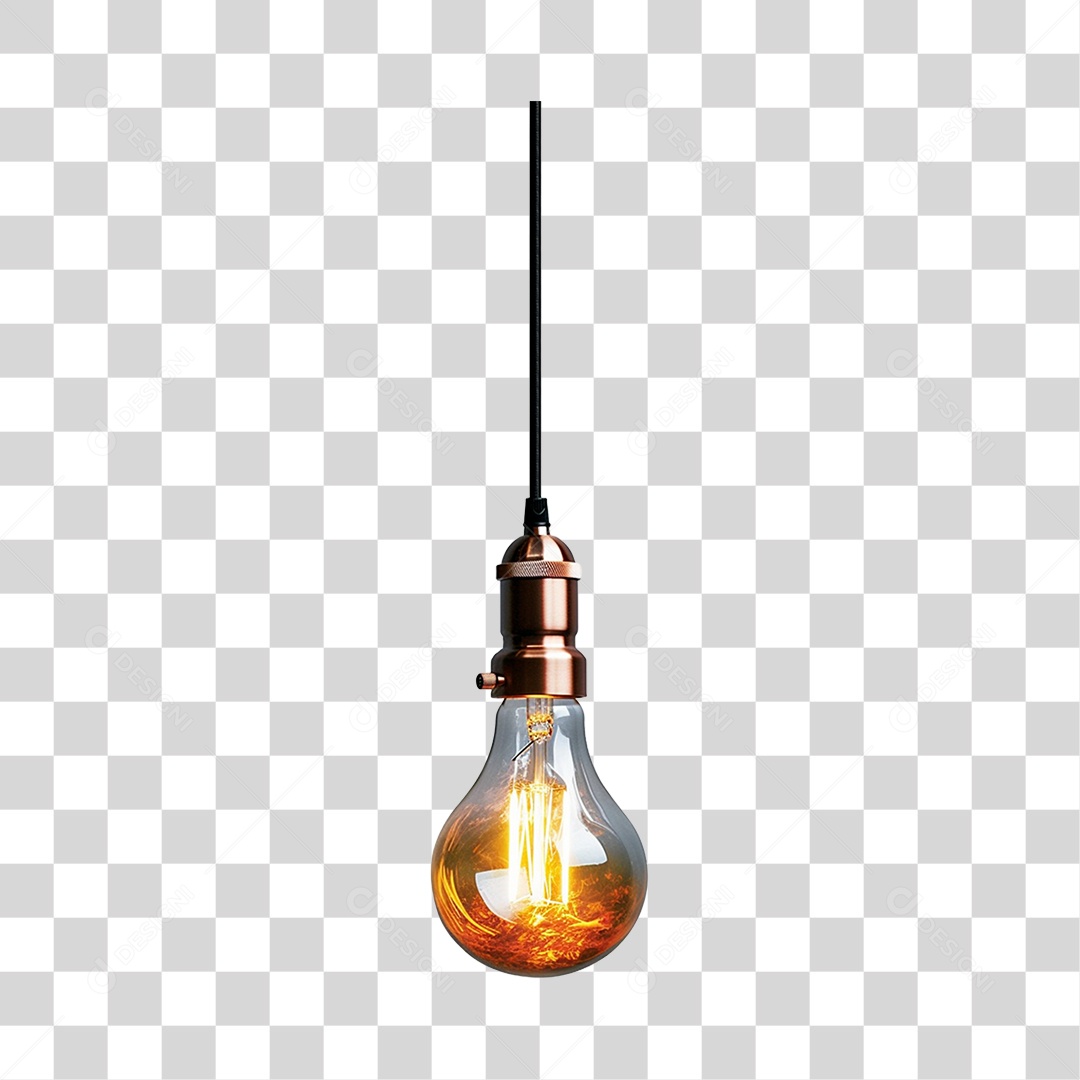 Lâmpada Acesa PNG Transparente