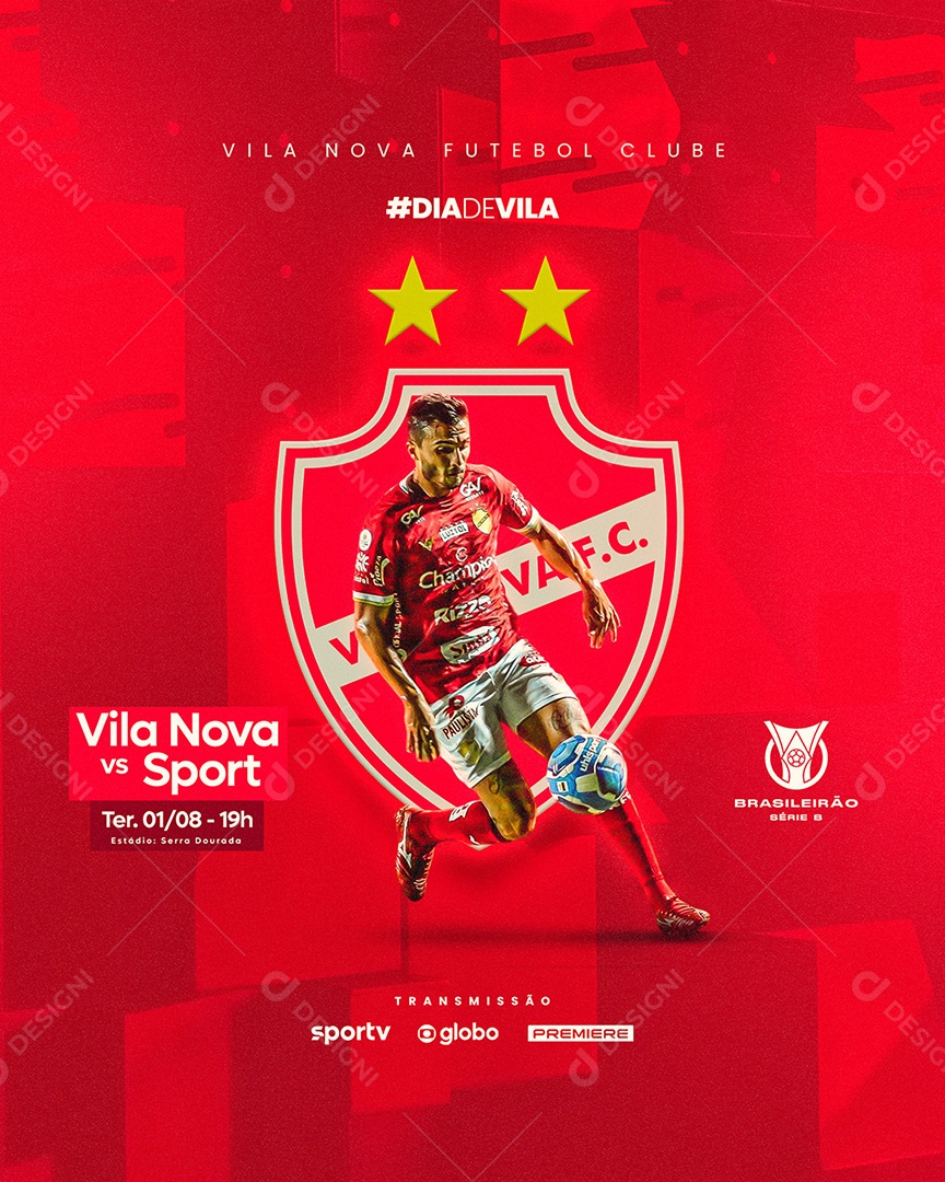 Futebol Vila Nova Social Media PSD Editável