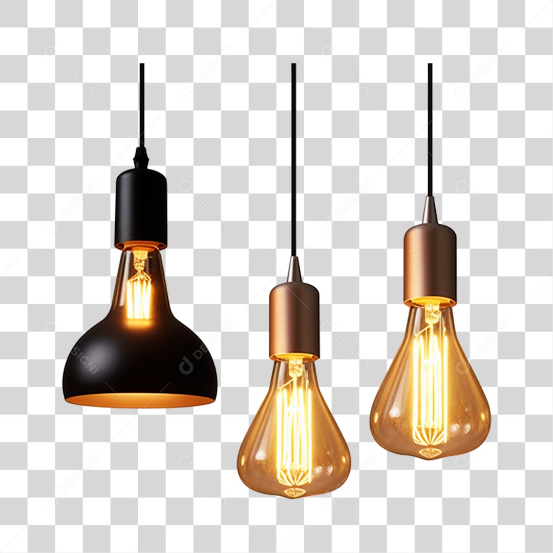 Lâmpadas Lustres PNG Transparente