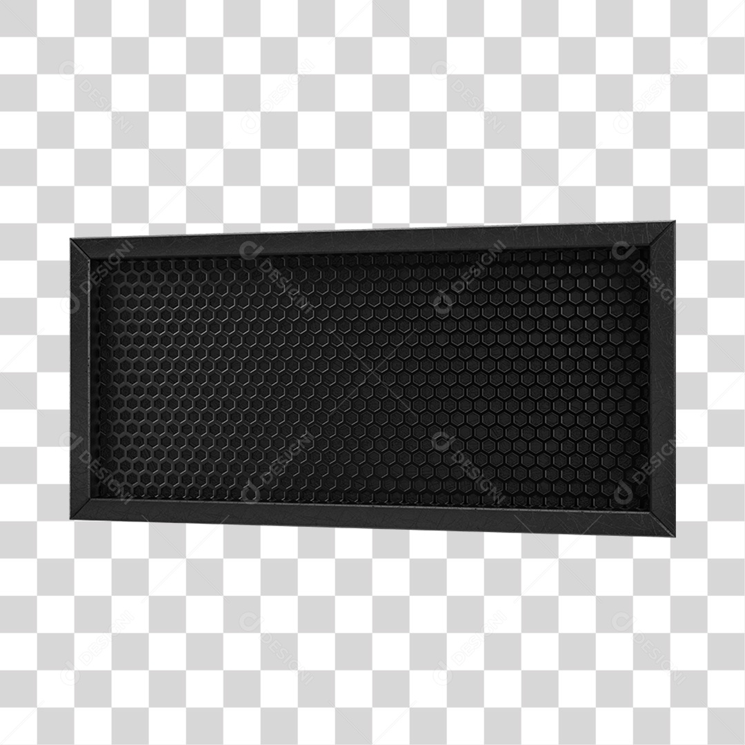 Placa Metálica Luzes Led Acesas PNG Transparente