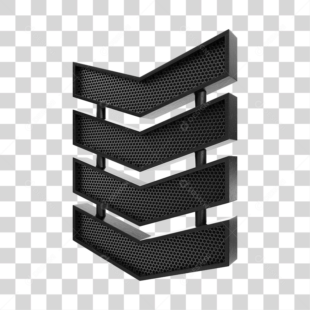 Placa Metálica Luzes Led Acesas PNG Transparente