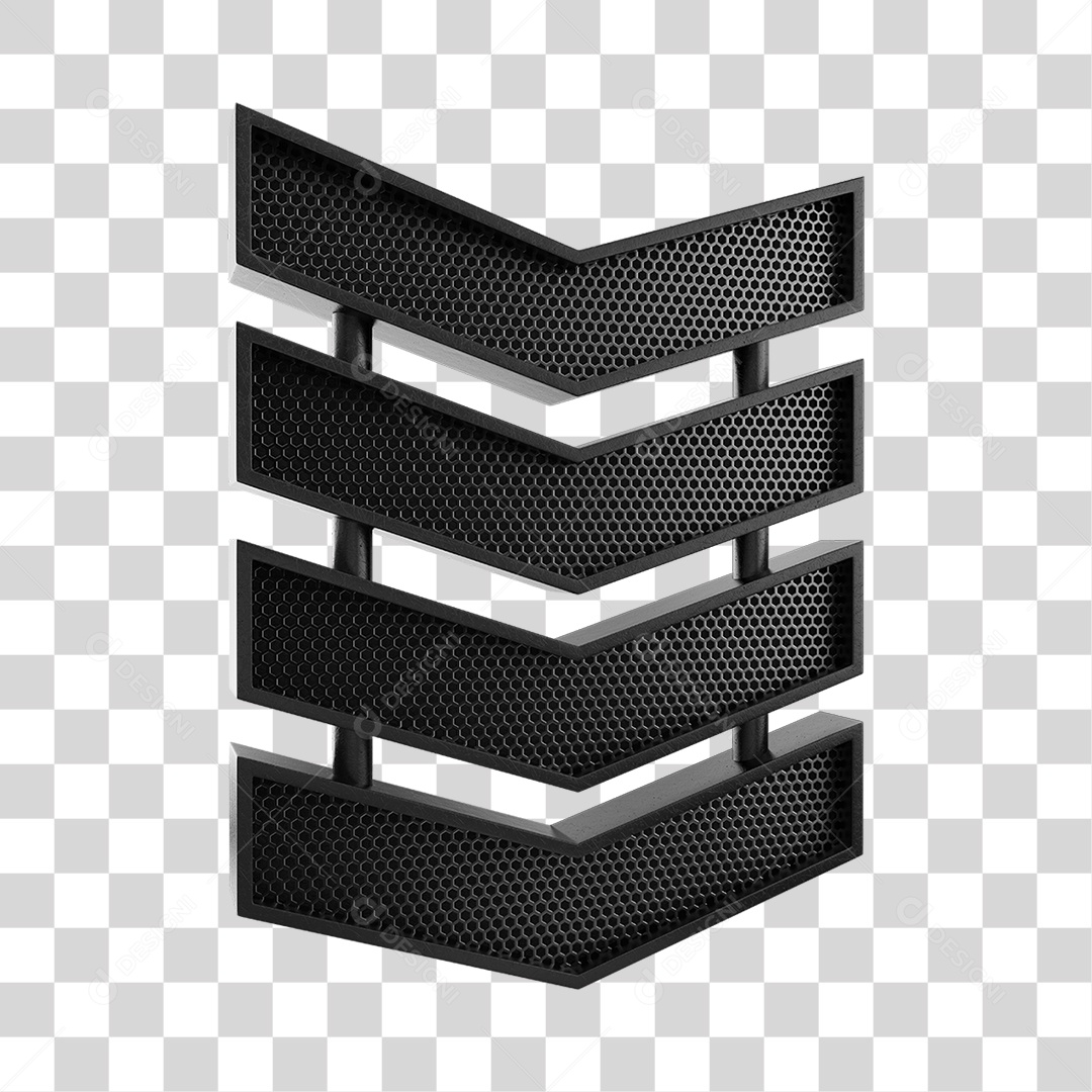 Placa Metálica Luzes Led Acesas PNG Transparente