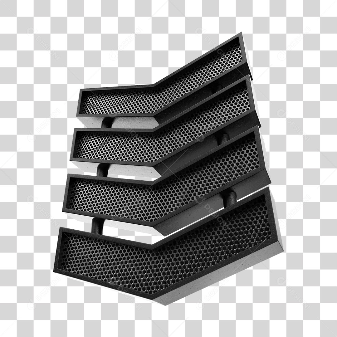 Placa Metálica Luzes Led Acesas PNG Transparente