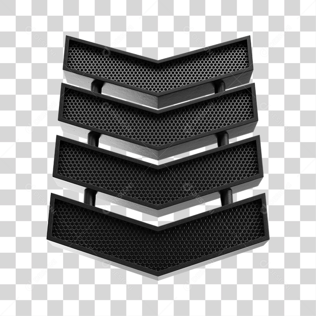 Placa Metálica Luzes Led Acesas PNG Transparente